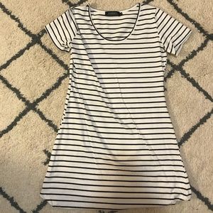 Choies White and Black Stripe Tshirt Dress!